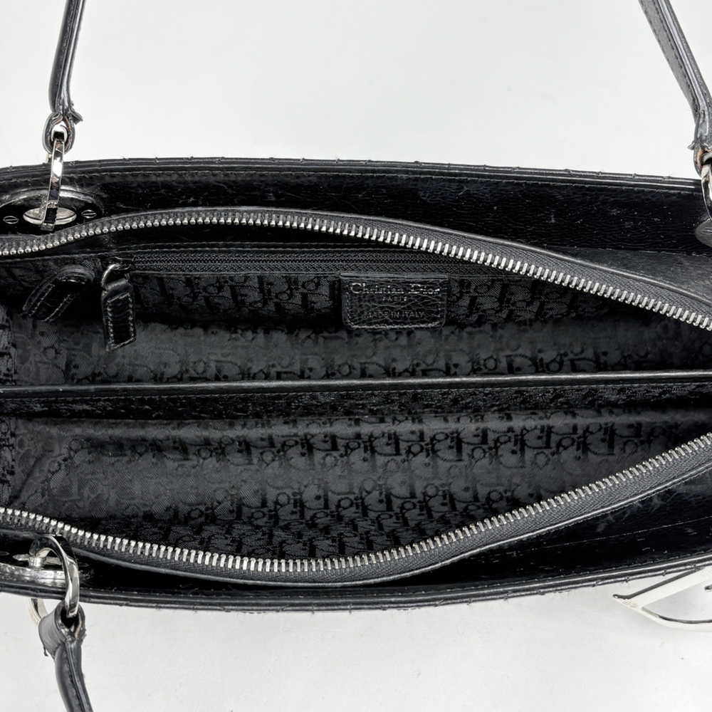 Christian Dior Cannage handbag, leather, black, women's. - Picture 7 of 7